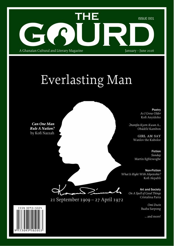 Cover of The Gourd, Issue 001, featuring Kwame Nkrumah